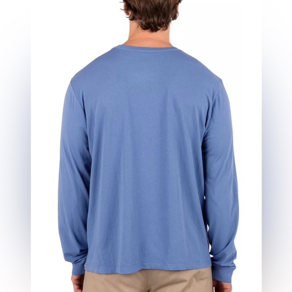 Hurley Men’s Everyday Naturals Long Sleeve T-Shirt - Size XL - Blue - NEW W Tags - Picture 2 of 3